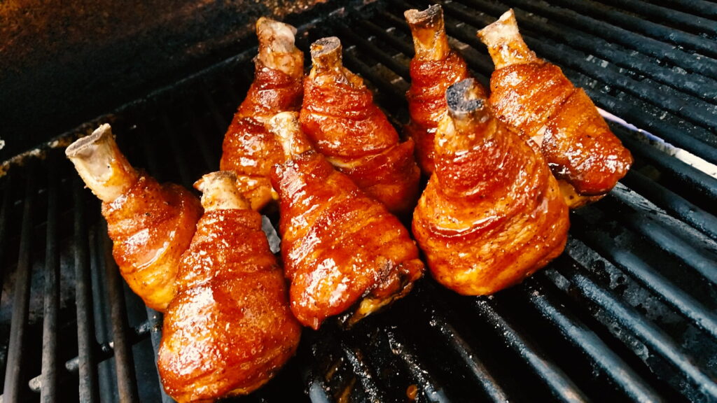 Bacon Wrapped Chicken Legs Delano Distributors